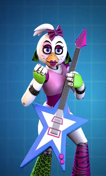 Glamrock Chica Workshop Glitch на телефон — скачать мод: Глитч в мастерской чики — скриншот 3