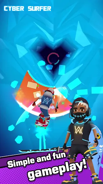 Cyber Surfer — скачать мод: Безлимитные деньги и энергия — скриншот 3 Cyber Surfer — скачать мод: Безлимитные деньги и энергия — скриншот 3