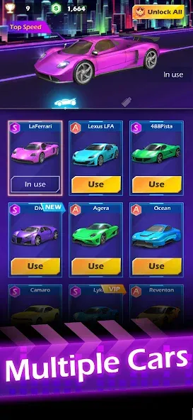 Скачать Beat Racing мод — Безлимитные деньги и все машины открыты — скриншот 5