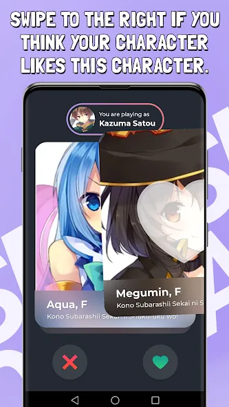 Smash or Pass Anime Game — взломанная версия, Бесконечные монеты и разблокировки — скриншот 3
