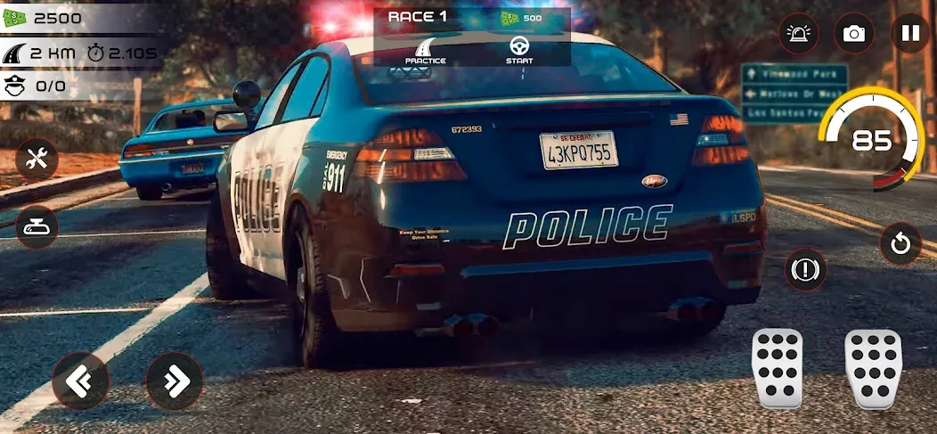 Скачать Highway Police Chase Simulator бесплатно — Безлимитные деньги и топливо — скриншот 2 Скачать Highway Police Chase Simulator бесплатно — Безлимитные деньги и топливо — скриншот 2