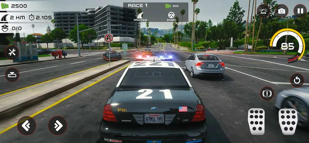 Скачать Highway Police Chase Simulator бесплатно — Безлимитные деньги и топливо — скриншот 4 Скачать Highway Police Chase Simulator бесплатно — Безлимитные деньги и топливо — скриншот 4