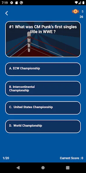 World Wrestling Trivia — Безлимитные монеты и все ответы открыты, скачать мод APK — скриншот 4 World Wrestling Trivia — Безлимитные монеты и все ответы открыты, скачать мод APK — скриншот 4