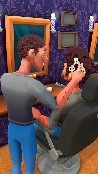 Fade Master 3D: Barber Shop взломанный APK — Безлимитные деньги и всё открыто — скриншот 3 Fade Master 3D: Barber Shop взломанный APK — Безлимитные деньги и всё открыто — скриншот 3