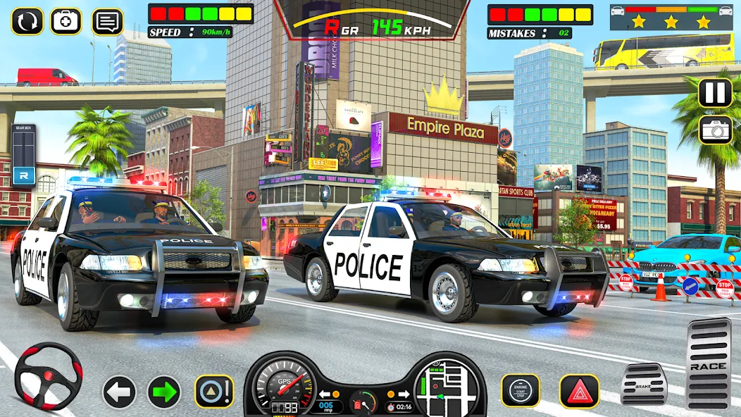 Police Car Chase Car Games — скачать мод: Безлимитные деньги и все машины открыты — скриншот 3 Police Car Chase Car Games — скачать мод: Безлимитные деньги и все машины открыты — скриншот 3
