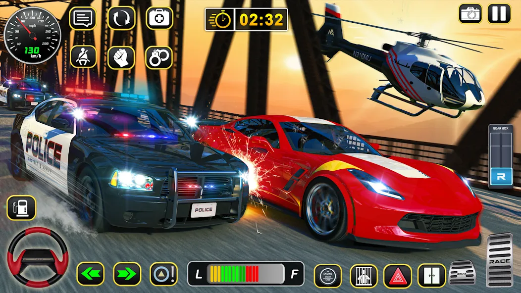 Police Car Chase Car Games — скачать мод: Безлимитные деньги и все машины открыты — скриншот 5 Police Car Chase Car Games — скачать мод: Безлимитные деньги и все машины открыты — скриншот 5