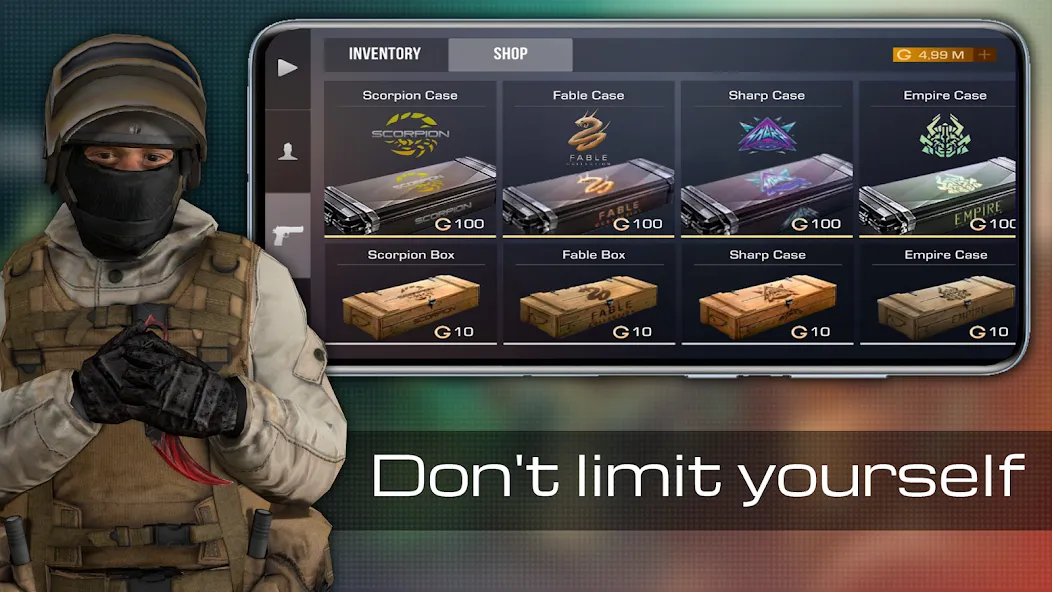 Скачать Case guns Simulator Standoff 2 — Открыты кейсы и много золота — скриншот 4 Скачать Case guns Simulator Standoff 2 — Открыты кейсы и много золота — скриншот 4