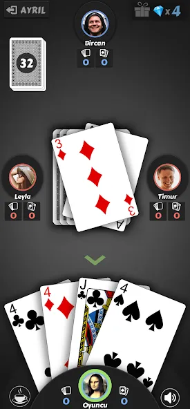 Pisti - Offline Card Games бесплатно на Андроид — мод: Без рекламы и разблокированы режимы — скриншот 3 Pisti - Offline Card Games бесплатно на Андроид — мод: Без рекламы и разблокированы режимы — скриншот 3