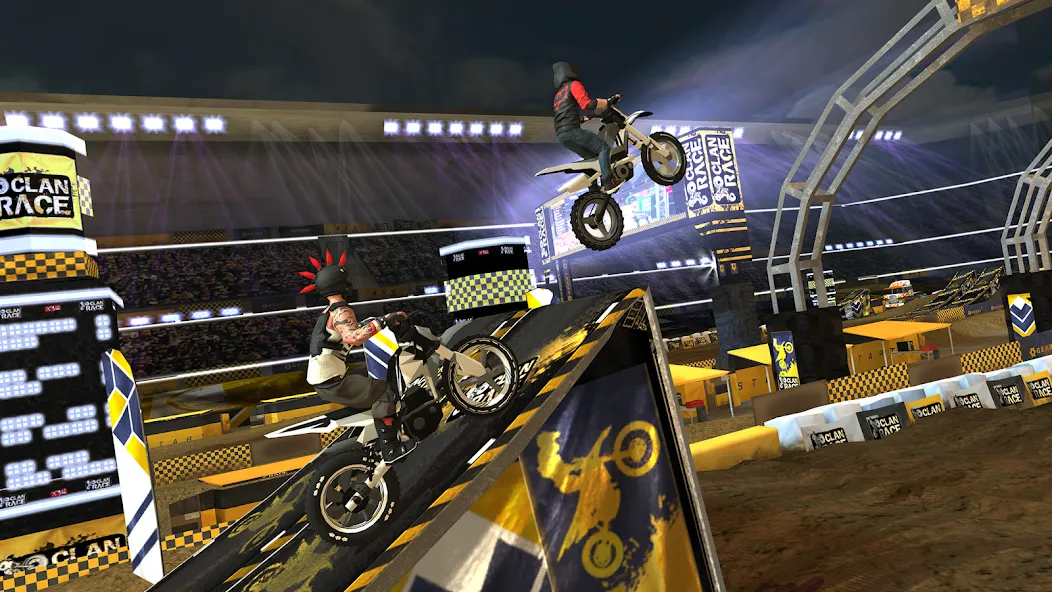 Скачать Clan Race: PVP Motocross races Mod APK — Много денег и все открыто — скриншот 1 Скачать Clan Race: PVP Motocross races Mod APK — Много денег и все открыто — скриншот 1