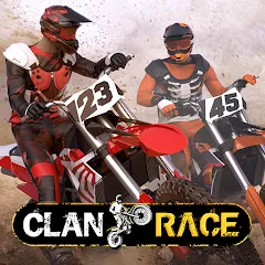 Скачать Clan Race: PVP Motocross races Mod APK — Много денег и все открыто