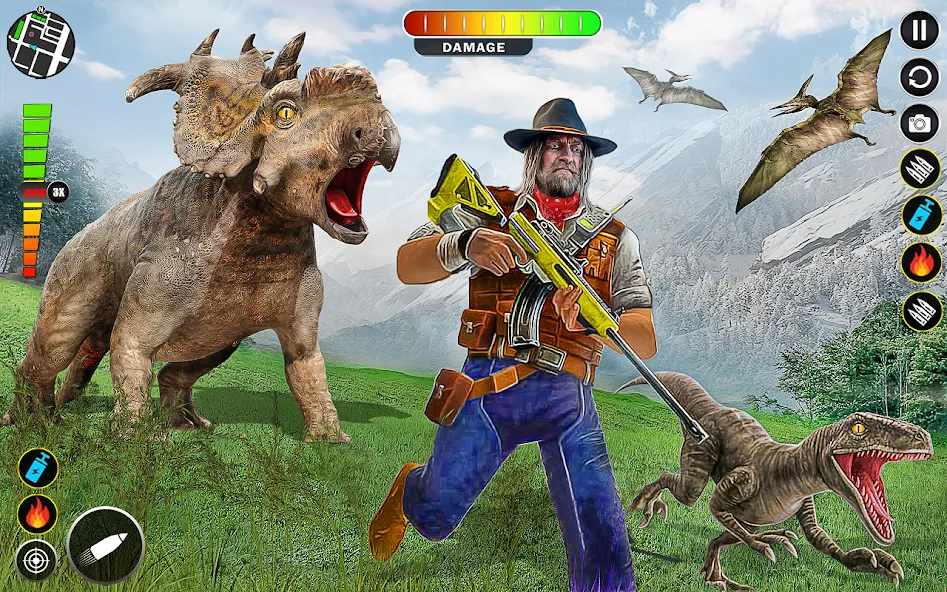 Real Dino Hunter 3D Gun Games — Безлимитные патроны и оружие, скачать мод APK — скриншот 4 Real Dino Hunter 3D Gun Games — Безлимитные патроны и оружие, скачать мод APK — скриншот 4