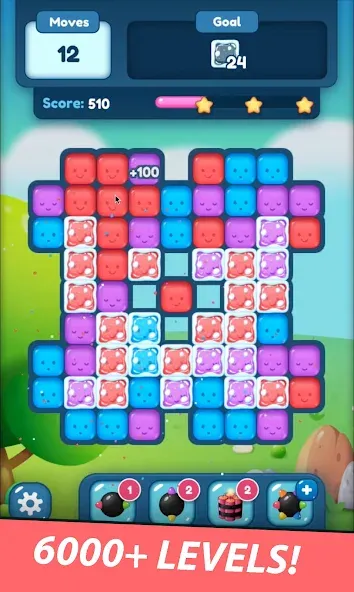 Скачать Match Blast Puzzle 3 Mod APK — Безлимитные деньги и все уровни открыты — скриншот 2