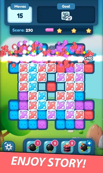 Скачать Match Blast Puzzle 3 Mod APK — Безлимитные деньги и все уровни открыты — скриншот 4