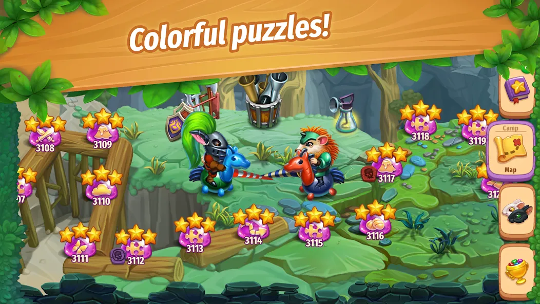 Скачать Strongblade: Match 3 Game последней версии — Безлимитные деньги и жизни — скриншот 4 Скачать Strongblade: Match 3 Game последней версии — Безлимитные деньги и жизни — скриншот 4