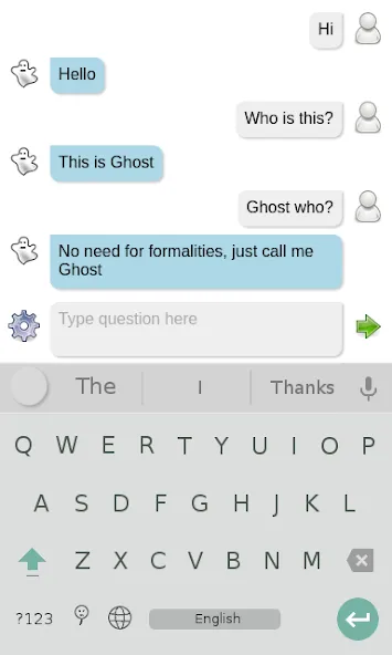 Скачать Ghost chat bot Mod APK — Умный призрачный чат без ограничений — скриншот 1