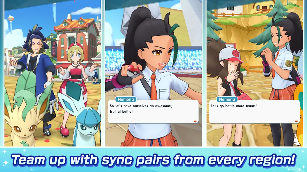 Pokémon Masters EX MOD APK скачать на Андроид — Безлимитные кристаллы и усиленные синхропары — скриншот 1 Pokémon Masters EX MOD APK скачать на Андроид — Безлимитные кристаллы и усиленные синхропары — скриншот 1
