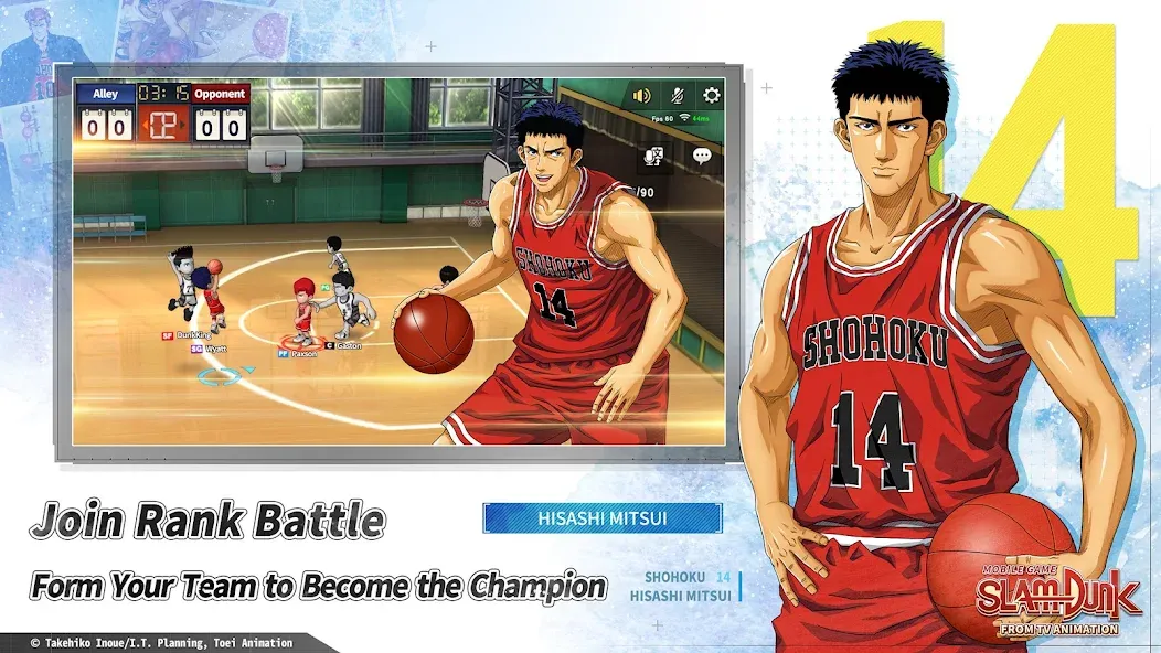 SLAM DUNK from TV Animation MOD APK скачать на Андроид — Безлимитные деньги и усиленные игроки — скриншот 2 SLAM DUNK from TV Animation MOD APK скачать на Андроид — Безлимитные деньги и усиленные игроки — скриншот 2
