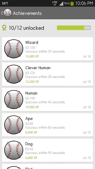 IQ Baseball - Number Puzzle — скачать мод: Безлимитные подсказки и ходы — скриншот 5