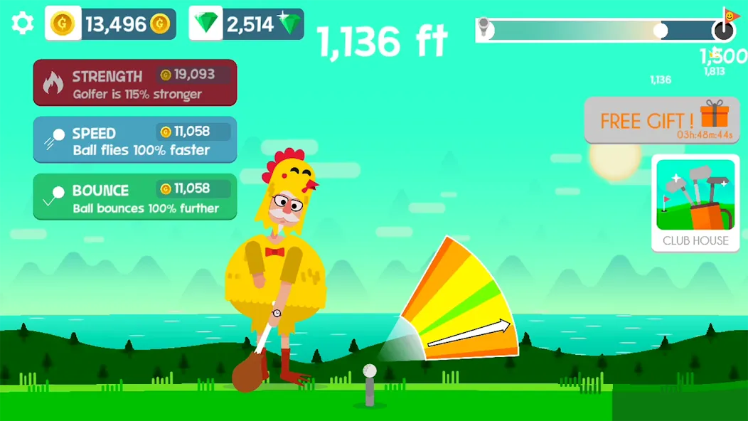 Golf Orbit: Oneshot Golf Games взлом APK — Безлимитные деньги и открыты все уровни — скриншот 4 Golf Orbit: Oneshot Golf Games взлом APK — Безлимитные деньги и открыты все уровни — скриншот 4