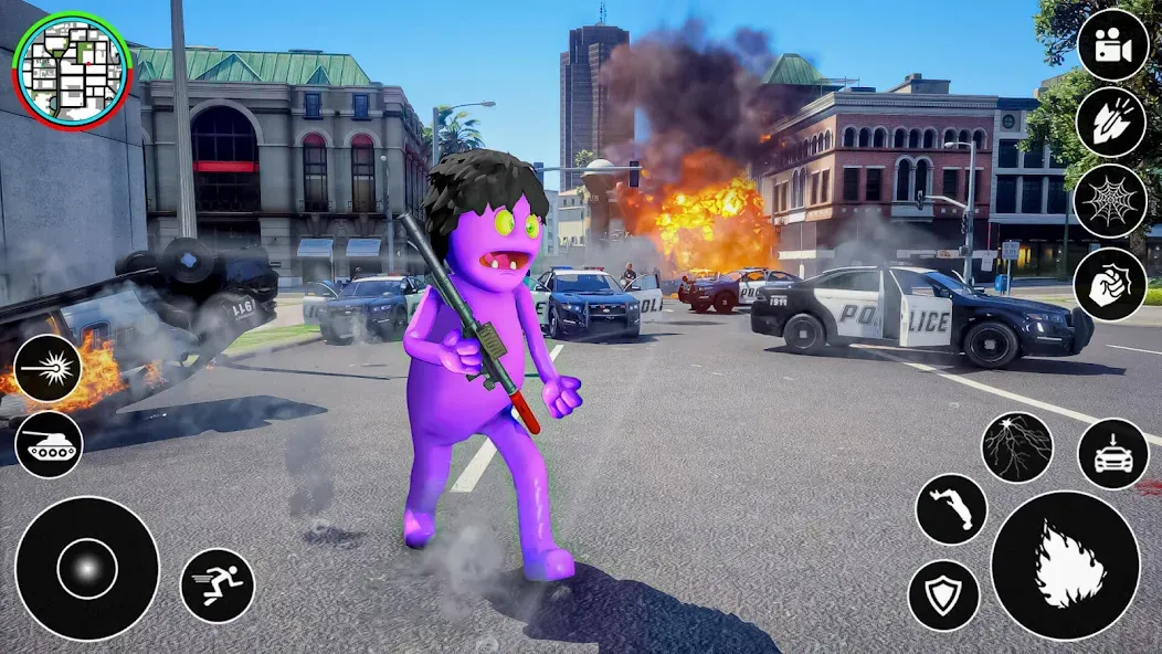 Скачать Blue Hero Gangster City Mafia на Андроид с модом — Безлимитные деньги и оружие — скриншот 3 Скачать Blue Hero Gangster City Mafia на Андроид с модом — Безлимитные деньги и оружие — скриншот 3