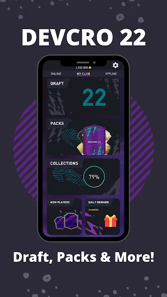 DEVCRO 22 - Draft, Packs взломанный APK — Безлимитные монеты и открыты паки — скриншот 1 DEVCRO 22 - Draft, Packs взломанный APK — Безлимитные монеты и открыты паки — скриншот 1