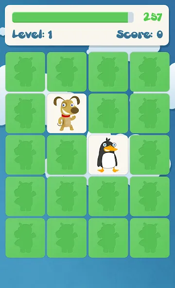 Animals memory game for kids MOD APK скачать на Андроид — Все животные и уровни открыты — скриншот 4 Animals memory game for kids MOD APK скачать на Андроид — Все животные и уровни открыты — скриншот 4