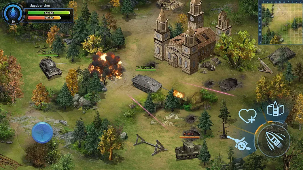 Ace Tank взломанный APK — Безлимитные деньги и мощные танки — скриншот 4 Ace Tank взломанный APK — Безлимитные деньги и мощные танки — скриншот 4