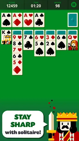 Скачать Solitaire: Decked Out Mod APK — Безлимитные подсказки и отмены ходов — скриншот 1