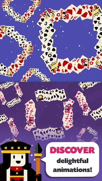 Скачать Solitaire: Decked Out Mod APK — Безлимитные подсказки и отмены ходов — скриншот 3