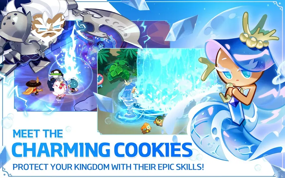 CookieRun: Kingdom взломанный APK — Безлимитные ресурсы и кристаллы — скриншот 1