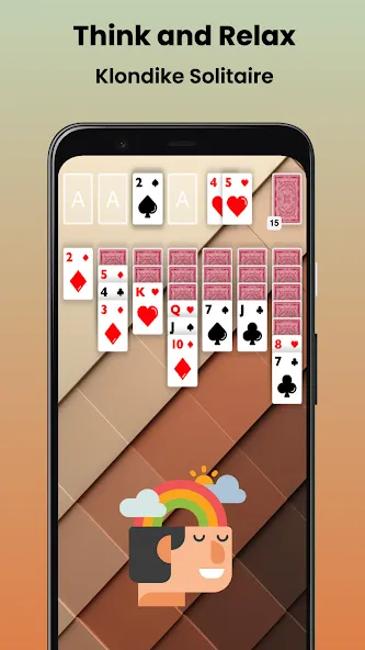Мод Klondike Solitaire Offline — Подсказки без ограничений и отмена ходов, скачать APK — скриншот 1 Мод Klondike Solitaire Offline — Подсказки без ограничений и отмена ходов, скачать APK — скриншот 1