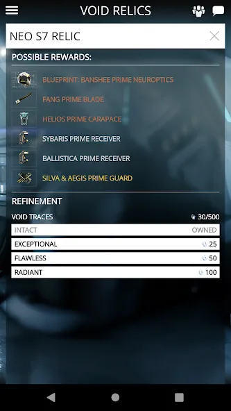 Warframe Companion взлом на Андроид — Все функции разблокированы — скриншот 5