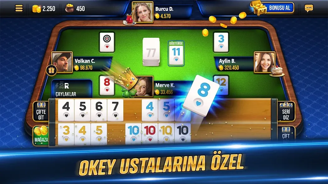 Tekel Okey бесплатно на Андроид — мод: Безлимитные монеты и подсказки — скриншот 1 Tekel Okey бесплатно на Андроид — мод: Безлимитные монеты и подсказки — скриншот 1