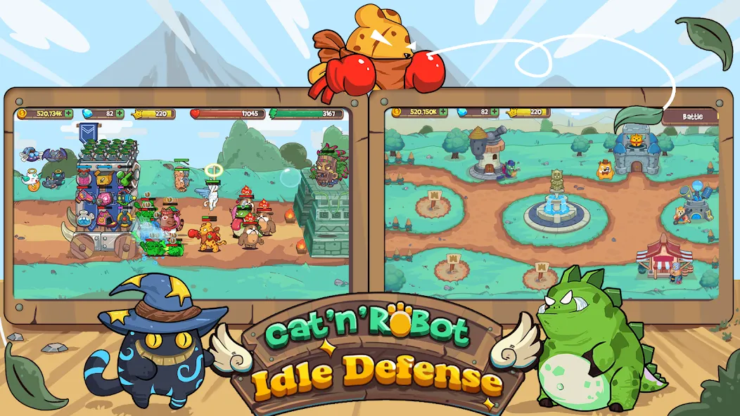 Скачать CatnRobot Idle TD: Battle Cat мод — Безлимитные деньги и усиленные башни — скриншот 2 Скачать CatnRobot Idle TD: Battle Cat мод — Безлимитные деньги и усиленные башни — скриншот 2