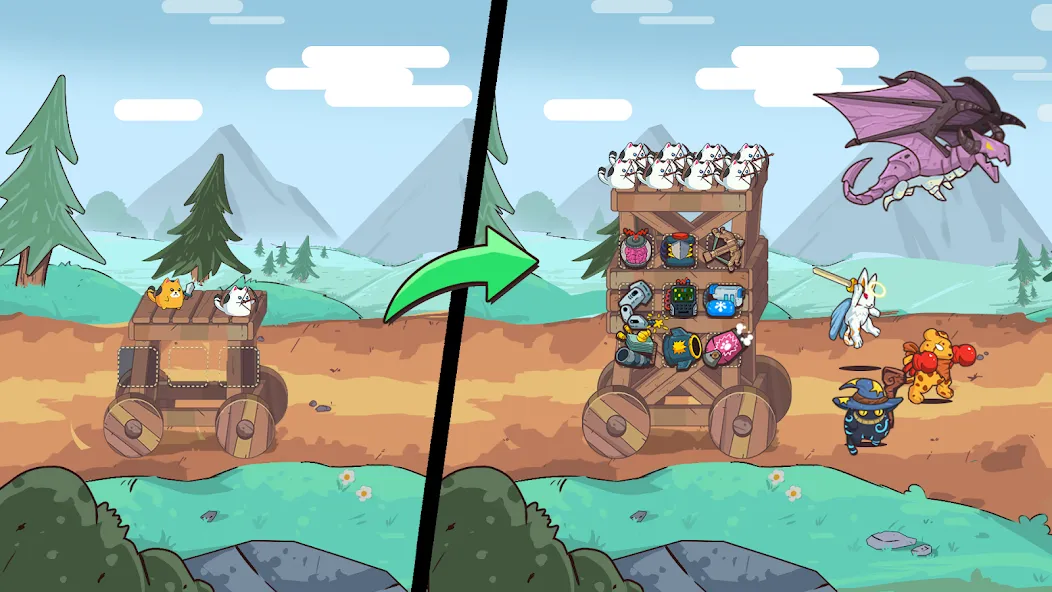 Скачать CatnRobot Idle TD: Battle Cat мод — Безлимитные деньги и усиленные башни — скриншот 4 Скачать CatnRobot Idle TD: Battle Cat мод — Безлимитные деньги и усиленные башни — скриншот 4