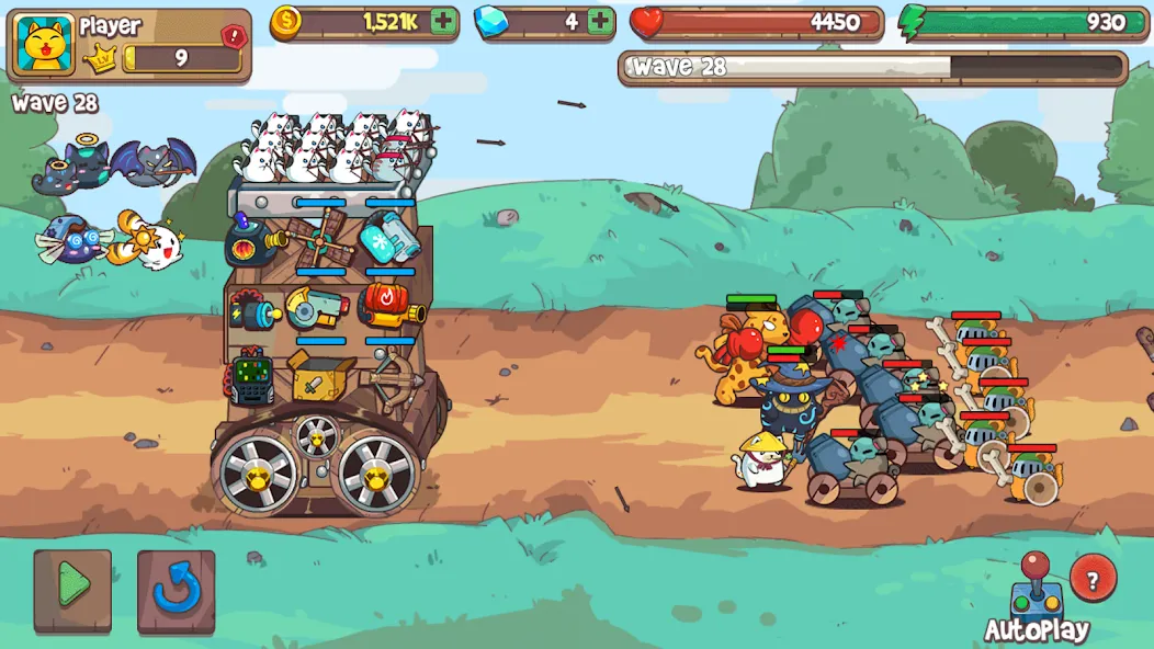 Скачать CatnRobot Idle TD: Battle Cat мод — Безлимитные деньги и усиленные башни — скриншот 5 Скачать CatnRobot Idle TD: Battle Cat мод — Безлимитные деньги и усиленные башни — скриншот 5