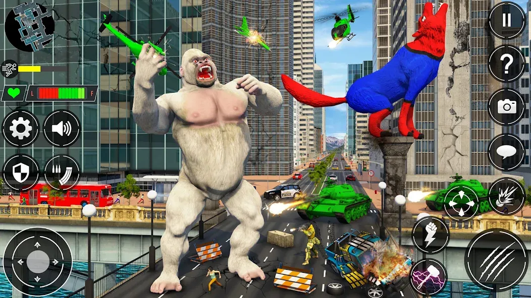 Giant Gorilla Bigfoot Monster MOD APK скачать на Андроид — Безлимитные деньги и усиленная атака — скриншот 4 Giant Gorilla Bigfoot Monster MOD APK скачать на Андроид — Безлимитные деньги и усиленная атака — скриншот 4