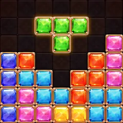 Скачать Puzzle Block Jewels Mod APK — Без рекламы и бесконечные подсказки