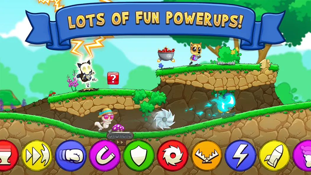 Fun Run 3 - Multiplayer Games бесплатно на Андроид — мод: Без рекламы и все персонажи открыты — скриншот 1