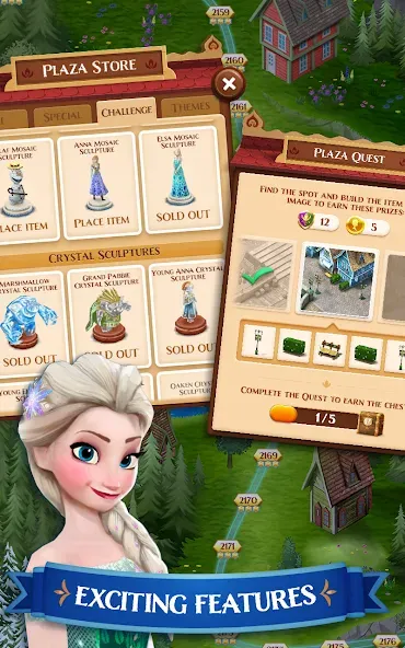 Disney Frozen Free Fall Games (Мод: Безлимитные жизни и кристаллы) — скачать на Андроид — скриншот 2 Disney Frozen Free Fall Games (Мод: Безлимитные жизни и кристаллы) — скачать на Андроид — скриншот 2