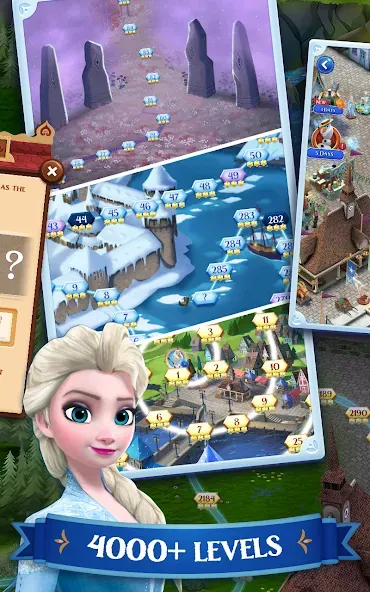 Disney Frozen Free Fall Games (Мод: Безлимитные жизни и кристаллы) — скачать на Андроид — скриншот 3 Disney Frozen Free Fall Games (Мод: Безлимитные жизни и кристаллы) — скачать на Андроид — скриншот 3