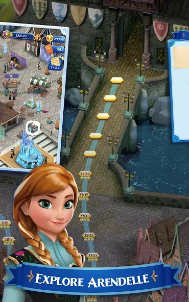 Disney Frozen Free Fall Games (Мод: Безлимитные жизни и кристаллы) — скачать на Андроид — скриншот 4 Disney Frozen Free Fall Games (Мод: Безлимитные жизни и кристаллы) — скачать на Андроид — скриншот 4