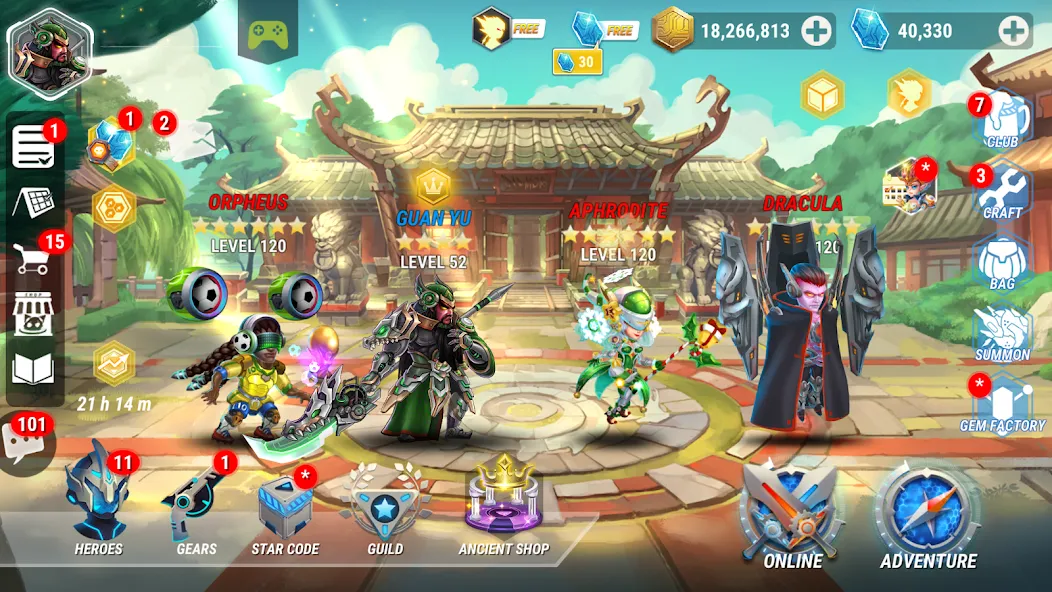 Heroes Infinity: Super Heroes взломанный APK — Безлимитные деньги и энергия — скриншот 1