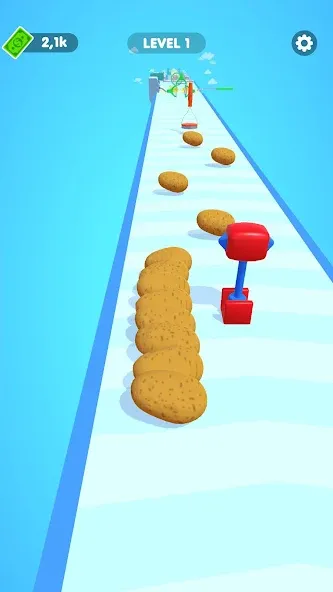 Potato Rush — скачать мод: Безлимитные монеты и ускоренная прокачка — скриншот 5