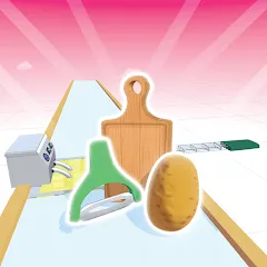 Potato Rush — скачать мод: Безлимитные монеты и ускоренная прокачка