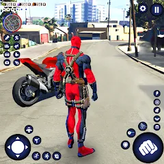 Скачать Miami Rope Hero Spider Game 2 последней версии — Безлимитные деньги и оружие