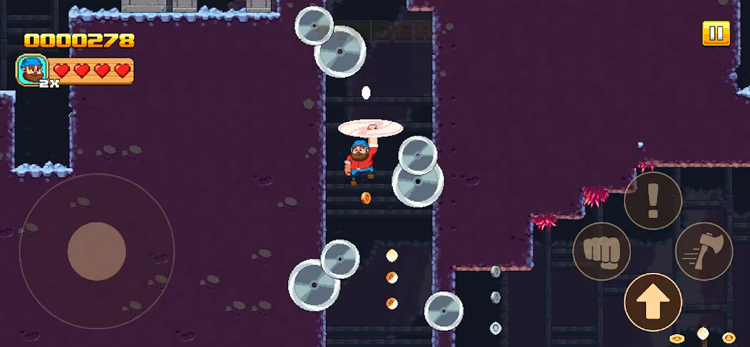 Timberman The Big Adventure взлом APK — Открыты все уровни и герои — скриншот 1