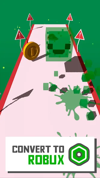 Slime Rush Robux Roblominer взломанный APK — Много монет и усилений — скриншот 1