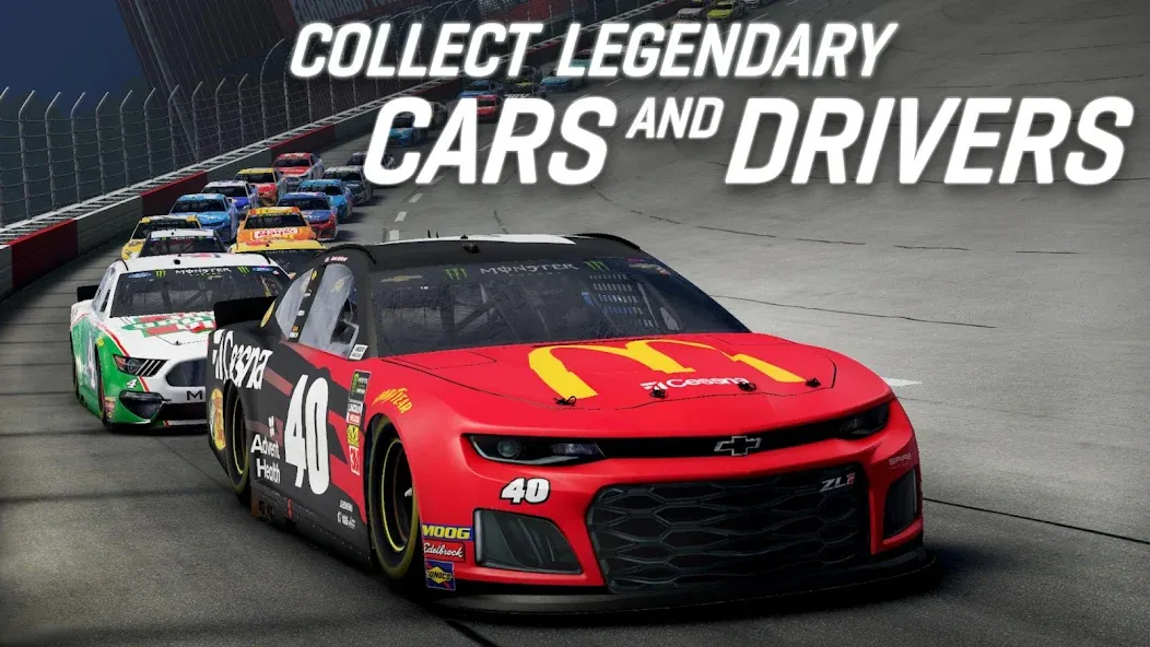 Скачать NASCAR Heat Mobile — Безлимитные деньги и все машины открыты — скриншот 3