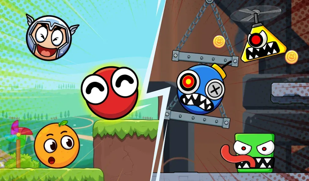 Скачать мод Bounce Ball 6: Roller Ball 6 — Безлимитные жизни и открыты все уровни — скриншот 1
